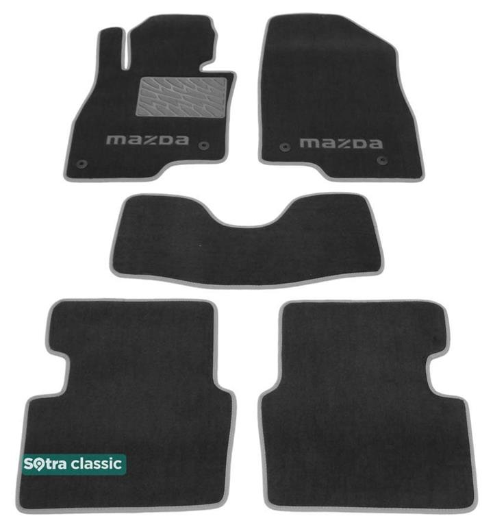 Sotra 07569-GD-GREY Interior mats Sotra two-layer gray for Mazda 3 (2014-), set 07569GDGREY