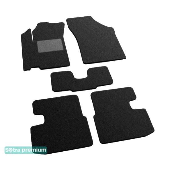 Sotra 07571-CH-BLACK Interior mats Sotra two-layer black for Suzuki Splash (2008-2014), set 07571CHBLACK