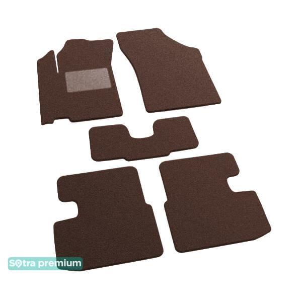 Sotra 07571-CH-CHOCO Interior mats Sotra two-layer brown for Suzuki Splash (2008-2014), set 07571CHCHOCO