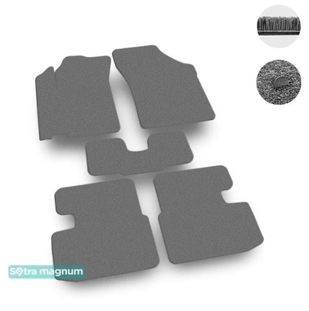 Sotra 07571-MG20-GREY Interior mats Sotra two-layer gray for Suzuki Splash (2008-2014), set 07571MG20GREY