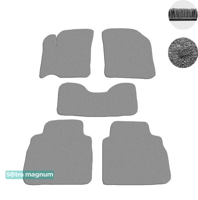 Sotra 07573-MG20-GREY Interior mats Sotra two-layer gray for Suzuki Sx4 (2014-), set 07573MG20GREY