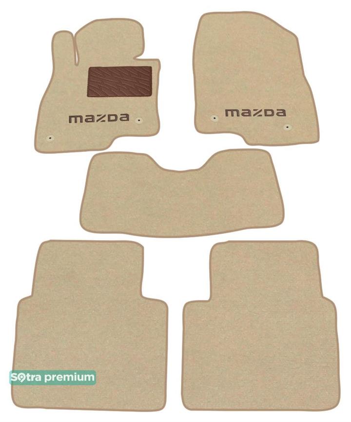 Sotra 07576-CH-BEIGE Interior mats Sotra two-layer beige for Mazda 6 (2013-), set 07576CHBEIGE