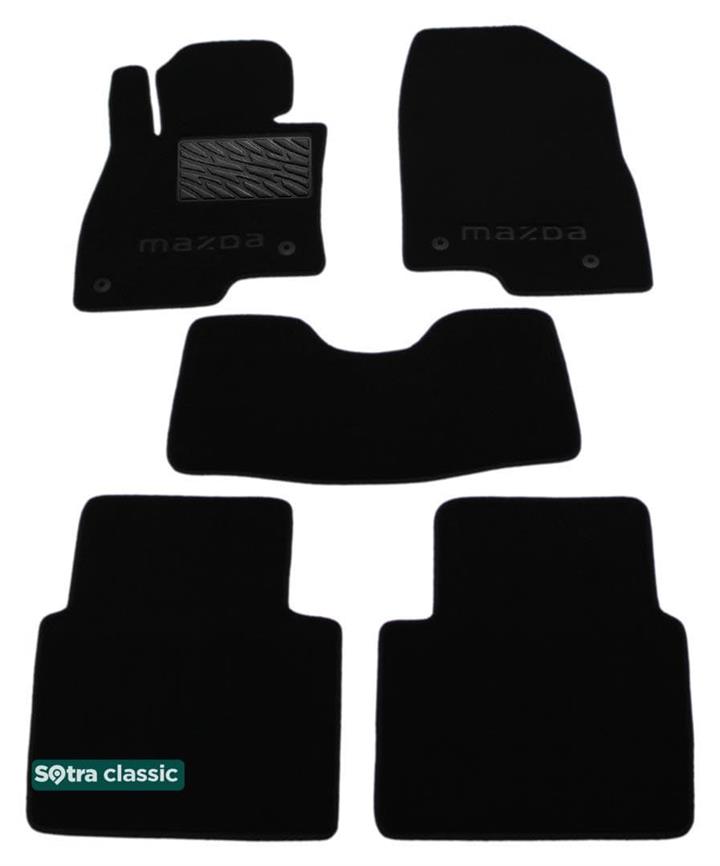 Sotra 07576-GD-BLACK Interior mats Sotra two-layer black for Mazda 6 (2013-), set 07576GDBLACK