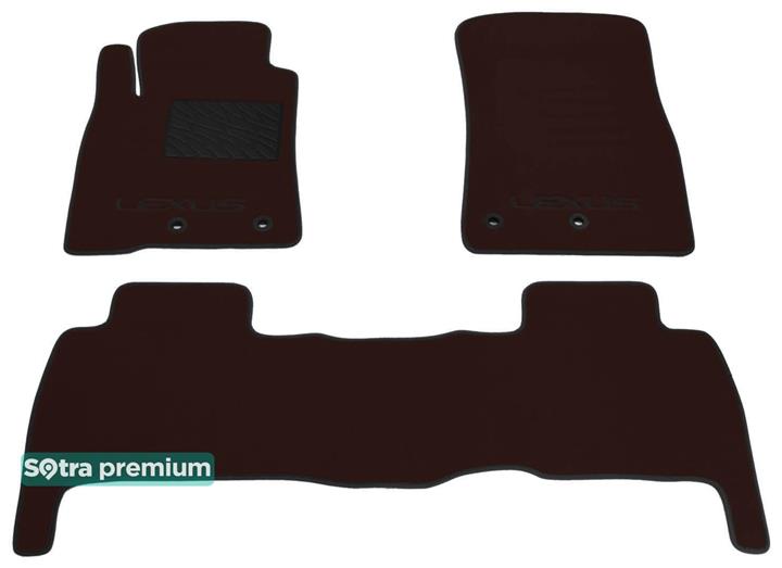 Sotra 07578-CH-CHOCO Interior mats Sotra two-layer brown for Lexus Lx570 (2012-), set 07578CHCHOCO
