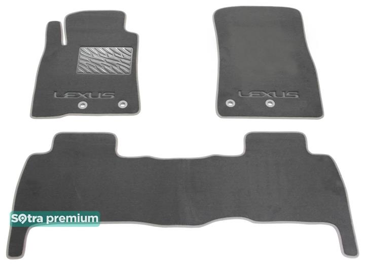 Sotra 07578-CH-GREY Interior mats Sotra two-layer gray for Lexus Lx570 (2012-), set 07578CHGREY