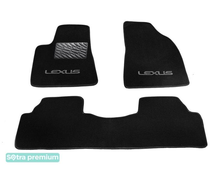 Sotra 07579-CH-BLACK Interior mats Sotra two-layer black for Lexus Rx (2012-2015), set 07579CHBLACK