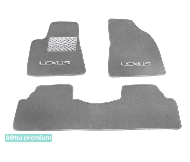 Sotra 07579-CH-GREY Interior mats Sotra two-layer gray for Lexus Rx (2012-2015), set 07579CHGREY