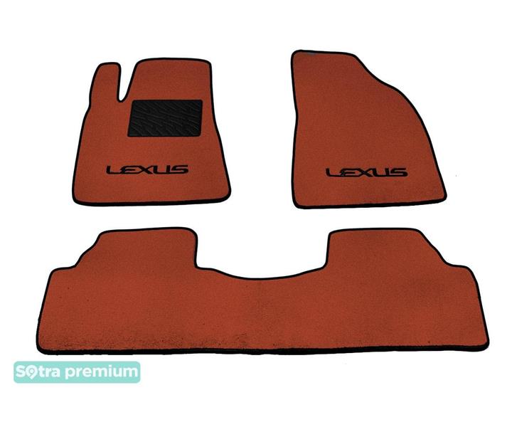 Sotra 07579-CH-TERRA Interior mats Sotra two-layer terracotta for Lexus Rx (2012-2015), set 07579CHTERRA