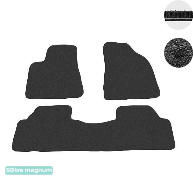 Sotra 07579-MG15-BLACK Interior mats Sotra two-layer black for Lexus Rx (2012-2015), set 07579MG15BLACK