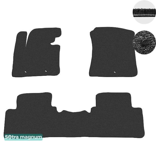 Sotra 07582-MG15-BLACK Interior mats Sotra two-layer black for KIA Soul (2014-), set 07582MG15BLACK