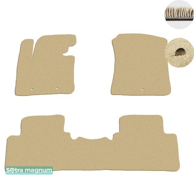 Sotra 07582-MG20-BEIGE Interior mats Sotra two-layer beige for KIA Soul (2014-), set 07582MG20BEIGE