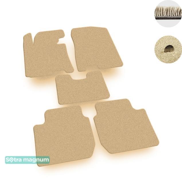 Sotra 07584-MG20-BEIGE Interior mats Sotra two-layer beige for KIA Cerato (2013-), set 07584MG20BEIGE