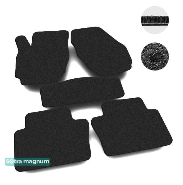Sotra 07586-MG15-BLACK Interior mats Sotra Two-layer black for Volvo V70/Xc70, set 07586MG15BLACK