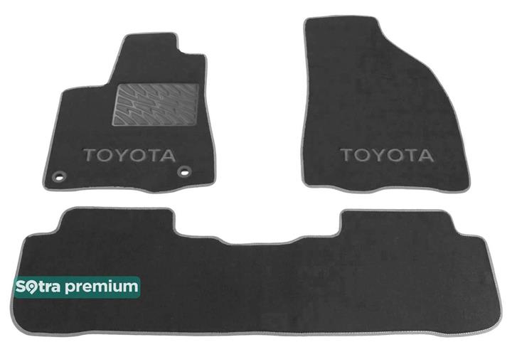 Sotra 07588-CH-GREY Interior mats Sotra two-layer gray for Toyota Highlander (2013-), set 07588CHGREY