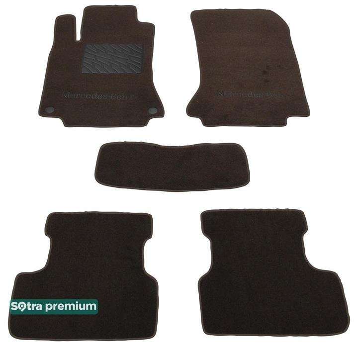 Sotra 07591-CH-CHOCO Interior mats Sotra two-layer brown for Mercedes A/b-classs (2012-), set 07591CHCHOCO