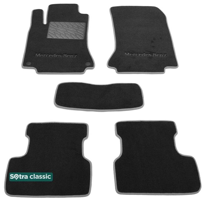 Sotra 07591-GD-GREY Interior mats Sotra two-layer gray for Mercedes A/b-classs (2012-), set 07591GDGREY