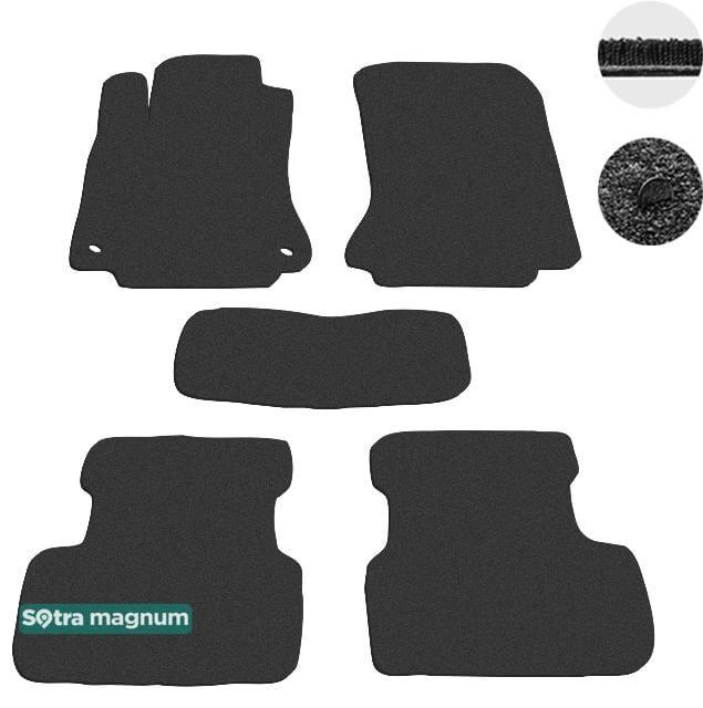 Sotra 07591-MG15-BLACK Interior mats Sotra two-layer black for Mercedes A/b-classs (2012-), set 07591MG15BLACK