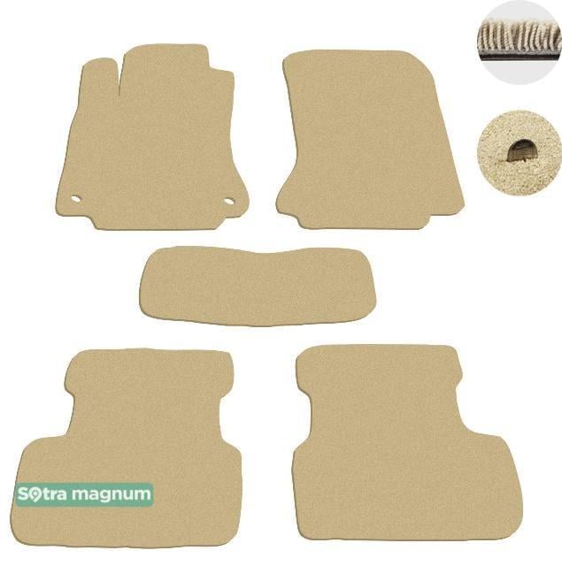Sotra 07591-MG20-BEIGE Interior mats Sotra two-layer beige for Mercedes A/b-classs (2012-), set 07591MG20BEIGE