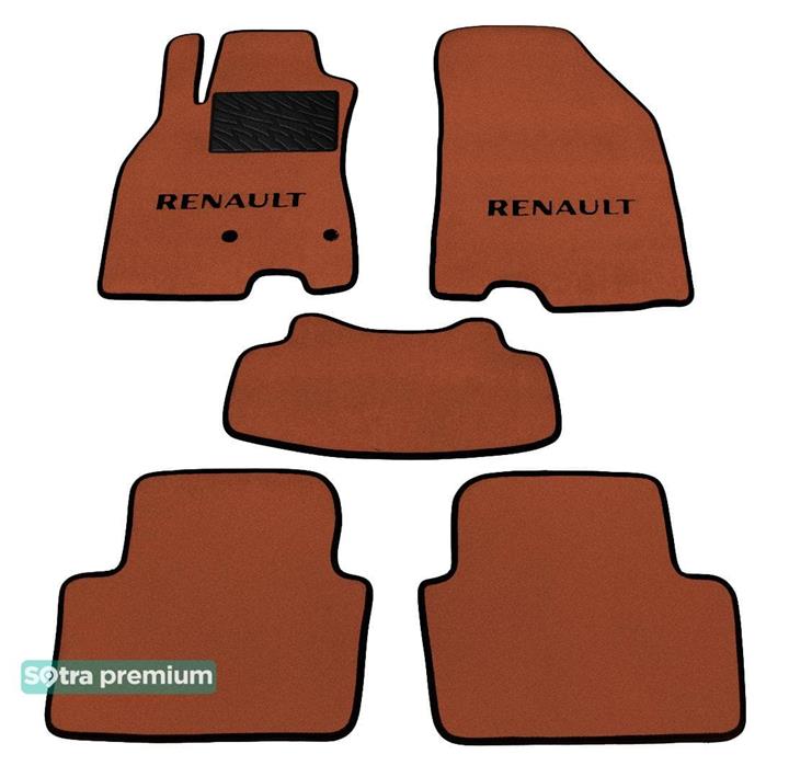Sotra 07593-CH-TERRA Interior mats Sotra two-layer terracotta for Renault Megane (2008-2016), set 07593CHTERRA