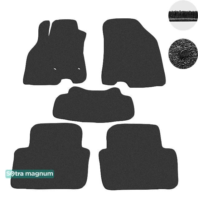 Sotra 07593-MG15-BLACK Interior mats Sotra two-layer black for Renault Megane (2008-2016), set 07593MG15BLACK