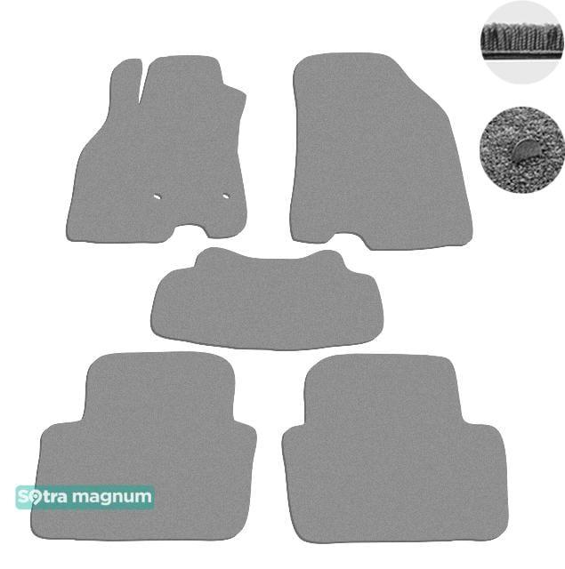Sotra 07593-MG20-GREY Interior mats Sotra two-layer gray for Renault Megane (2008-2016), set 07593MG20GREY