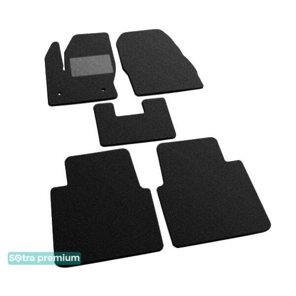 Sotra 07597-CH-BLACK Interior mats Sotra two-layer black for Ford Tourneo connect (2014-), set 07597CHBLACK