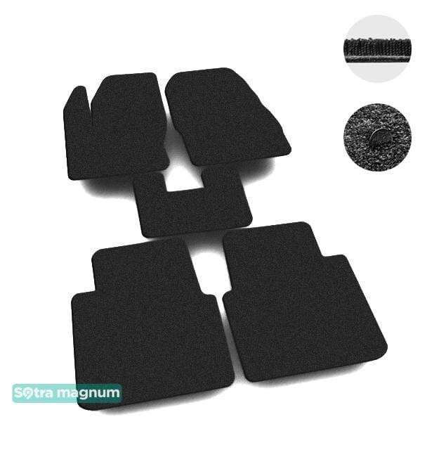 Sotra 07597-MG15-BLACK Interior mats Sotra two-layer black for Ford Tourneo connect (2014-), set 07597MG15BLACK