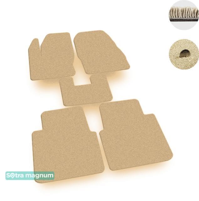Sotra 07597-MG20-BEIGE Interior mats Sotra two-layer beige for Ford Tourneo connect (2014-), set 07597MG20BEIGE