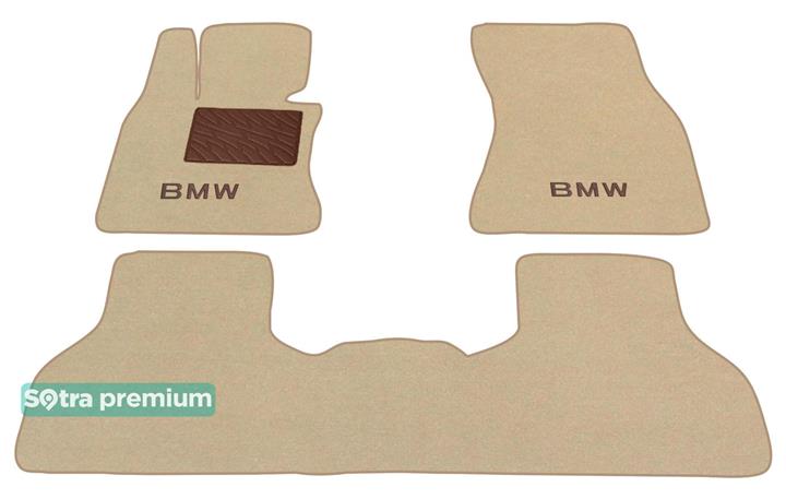 Sotra 07605-CH-BEIGE Interior mats Sotra two-layer beige for BMW X5 (2014-), set 07605CHBEIGE