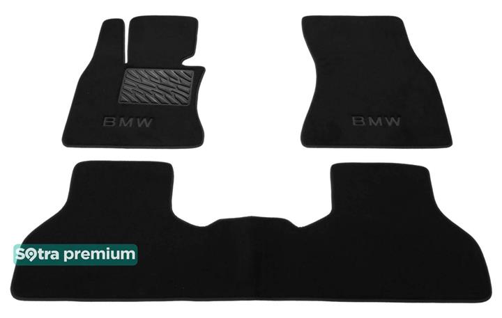 Sotra 07605-CH-BLACK Interior mats Sotra two-layer black for BMW X5 (2014-), set 07605CHBLACK