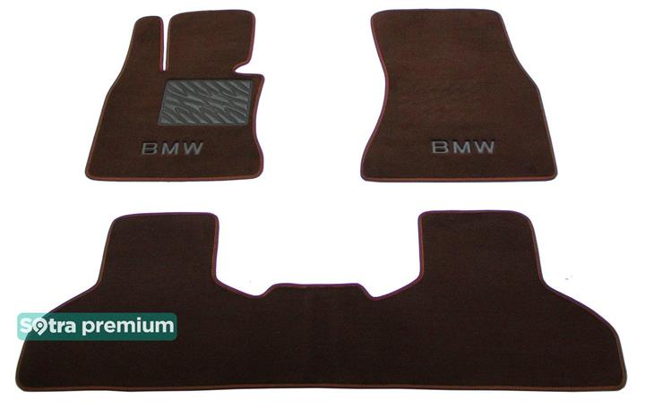Sotra 07605-CH-CHOCO Interior mats Sotra two-layer brown for BMW X5 (2014-), set 07605CHCHOCO