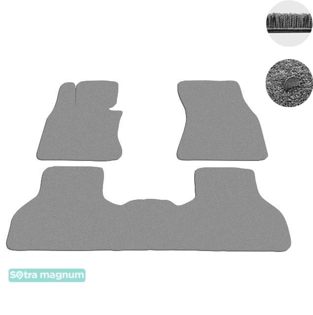 Sotra 07605-MG20-GREY Interior mats Sotra two-layer gray for BMW X5 (2014-), set 07605MG20GREY