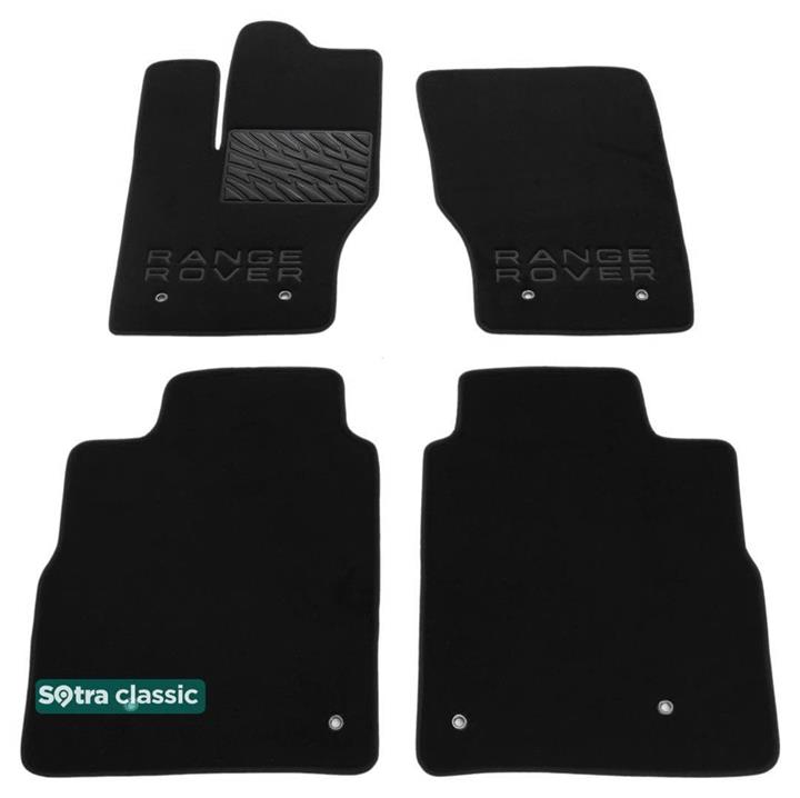 Sotra 07615-GD-BLACK Interior mats Sotra two-layer black for Land Rover Range rover (2013-), set 07615GDBLACK