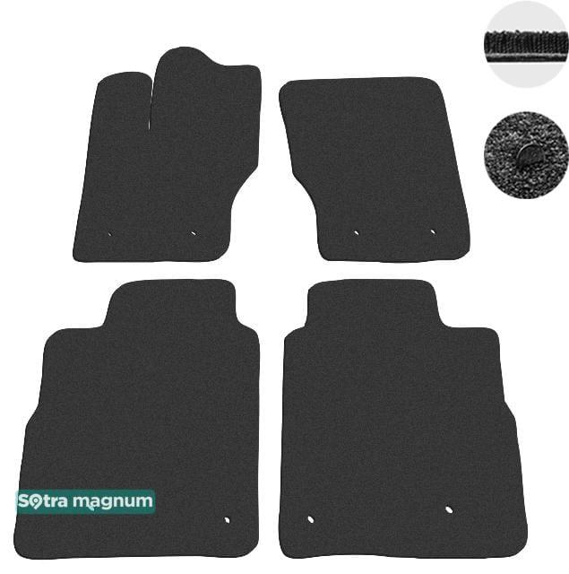 Sotra 07615-MG15-BLACK Interior mats Sotra two-layer black for Land Rover Range rover (2013-), set 07615MG15BLACK