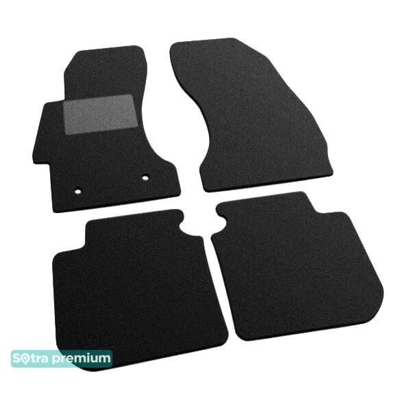 Sotra 07616-CH-BLACK Interior mats Sotra two-layer black for Subaru Impreza (2012-2016), set 07616CHBLACK