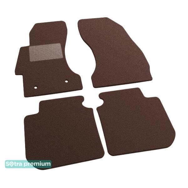 Sotra 07616-CH-CHOCO Interior mats Sotra two-layer brown for Subaru Impreza (2012-2016), set 07616CHCHOCO