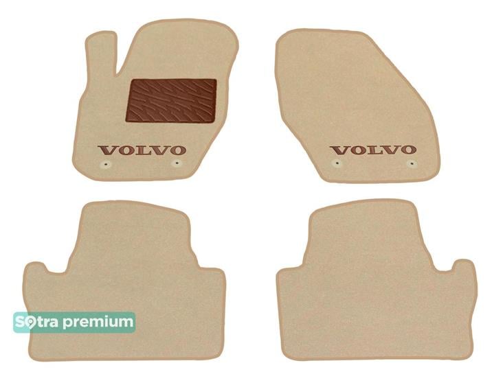 Sotra 08082-CH-BEIGE Interior mats Sotra two-layer beige for Volvo S60/v60 (2010-2018), set 08082CHBEIGE