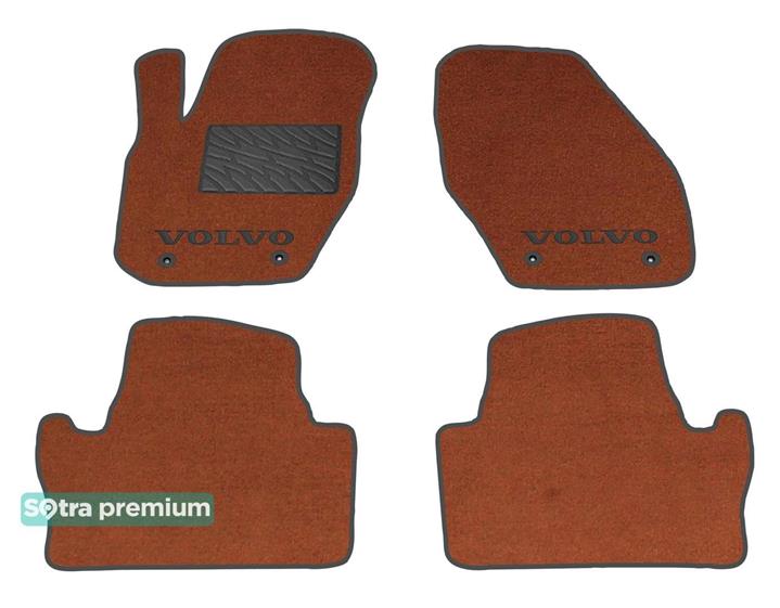 Sotra 08082-CH-TERRA Interior mats Sotra two-layer terracotta for Volvo S60/v60 (2010-2018), set 08082CHTERRA