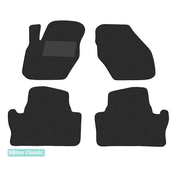 Sotra 08082-GD-BLACK Interior mats Sotra two-layer black for Volvo S60/v60 (2010-2018), set 08082GDBLACK