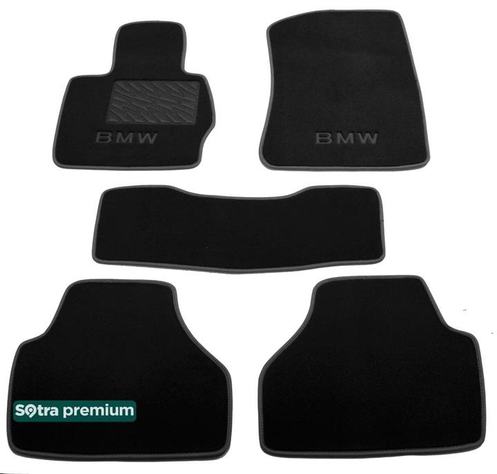 Sotra 08083-CH-BLACK Interior mats Sotra two-layer black for BMW X3 (2010-2016), set 08083CHBLACK