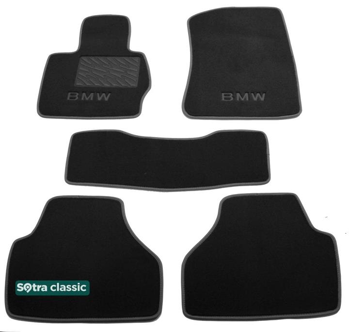 Sotra 08083-GD-BLACK Interior mats Sotra two-layer black for BMW X3 (2010-2016), set 08083GDBLACK
