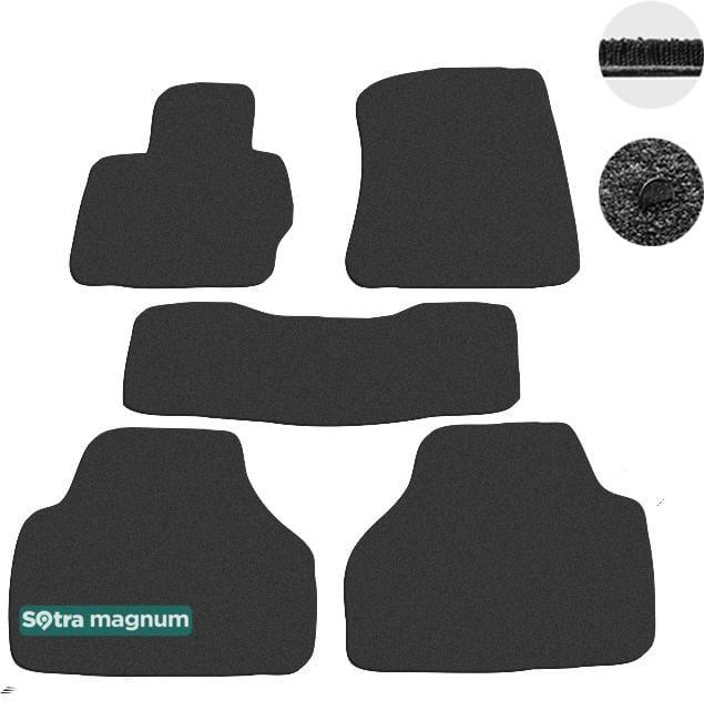 Sotra 08083-MG15-BLACK Interior mats Sotra two-layer black for BMW X3 (2010-2016), set 08083MG15BLACK