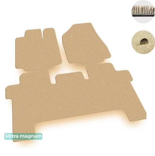 Sotra 08084-MG20-BEIGE Interior mats Sotra two-layer beige for Infiniti Qx60 (2013-), set 08084MG20BEIGE