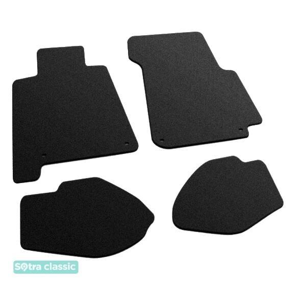 Sotra 08086-GD-BLACK Interior mats Sotra two-layer black for Porsche 928 (1986-1991), set 08086GDBLACK