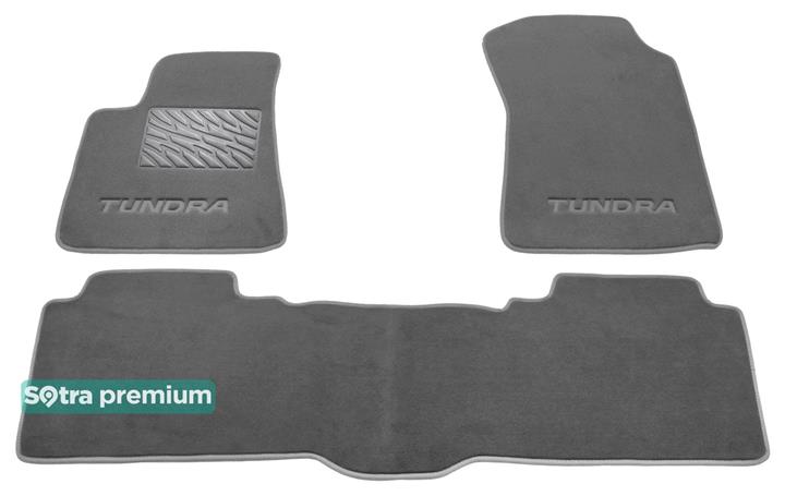 Sotra 08091-CH-GREY Interior mats Sotra two-layer gray for Toyota Tundra (2014-), set 08091CHGREY