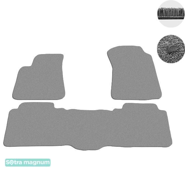 Sotra 08091-MG20-GREY Interior mats Sotra two-layer gray for Toyota Tundra (2014-), set 08091MG20GREY