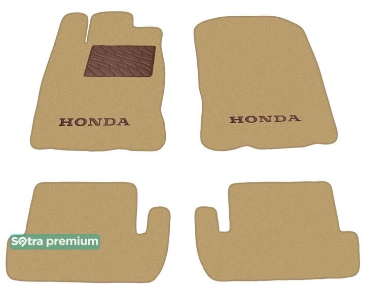 Sotra 08092-CH-BEIGE Interior mats Sotra two-layer beige for Honda Cr-z (2010-2016), set 08092CHBEIGE