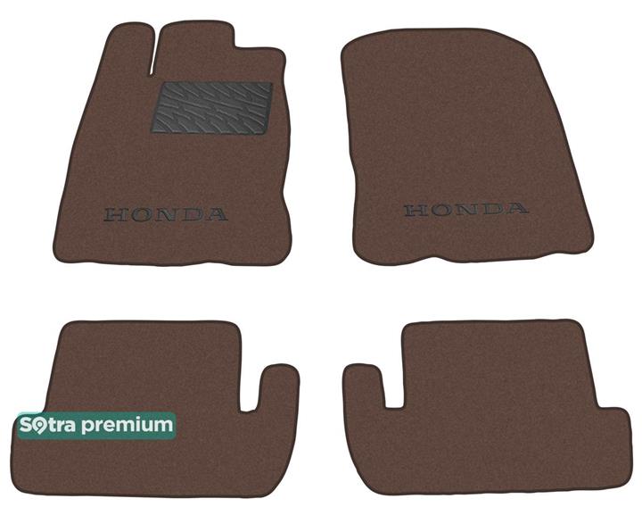 Sotra 08092-CH-CHOCO Interior mats Sotra two-layer brown for Honda Cr-z (2010-2016), set 08092CHCHOCO