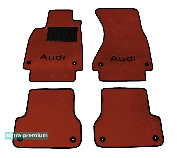 Sotra 08096-CH-TERRA Interior mats Sotra two-layer terracotta for Audi A6 (2011-), set 08096CHTERRA