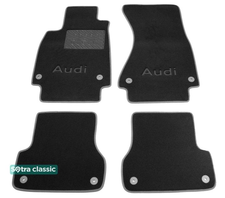 Sotra 08096-GD-BLACK Interior mats Sotra two-layer black for Audi A6 (2011-), set 08096GDBLACK